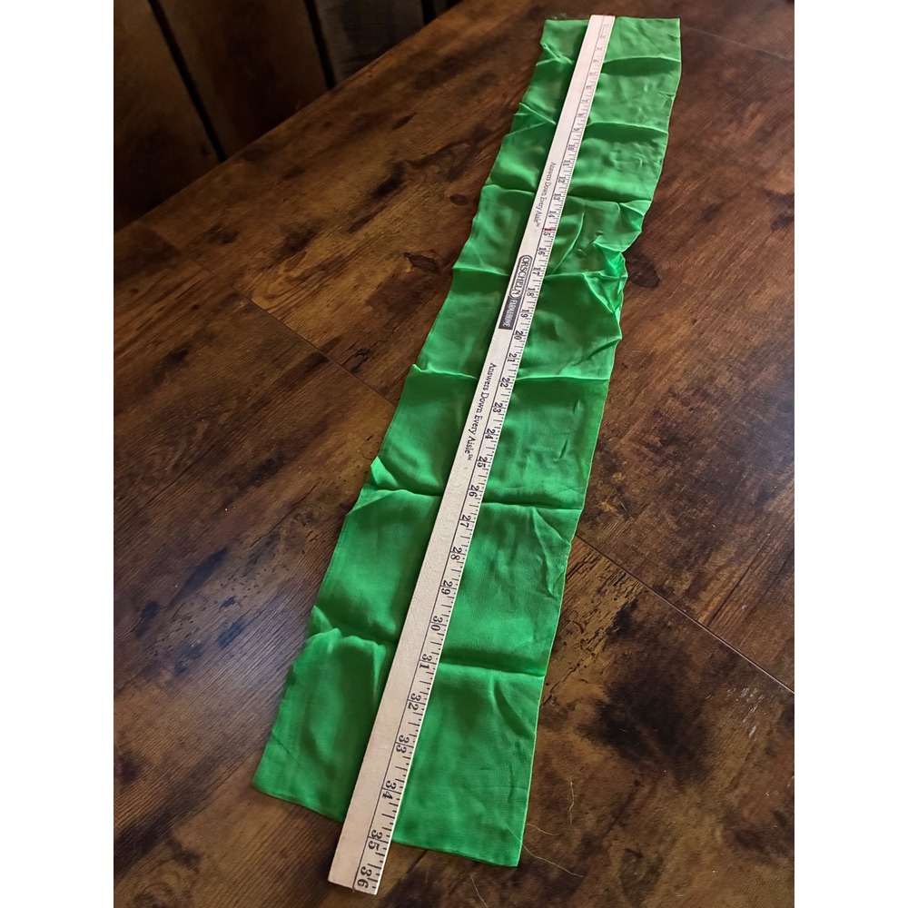 Unbranded Scarf Womens OS Green Good Sheer Chiffon Rectangle Raw Edge Accessory - Picture 3 of 5